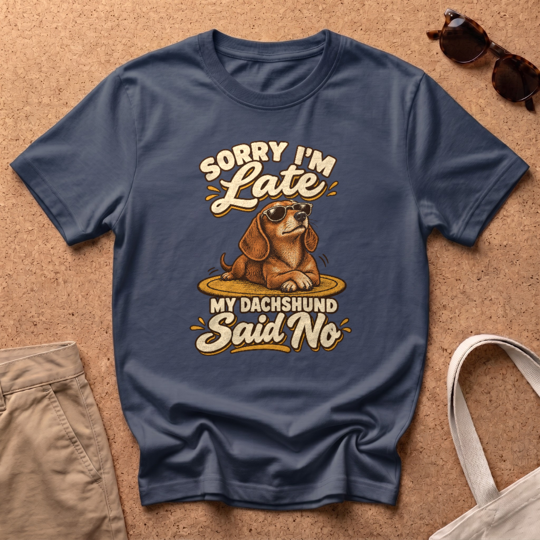 Dachshund Said T-Shirt - Navy