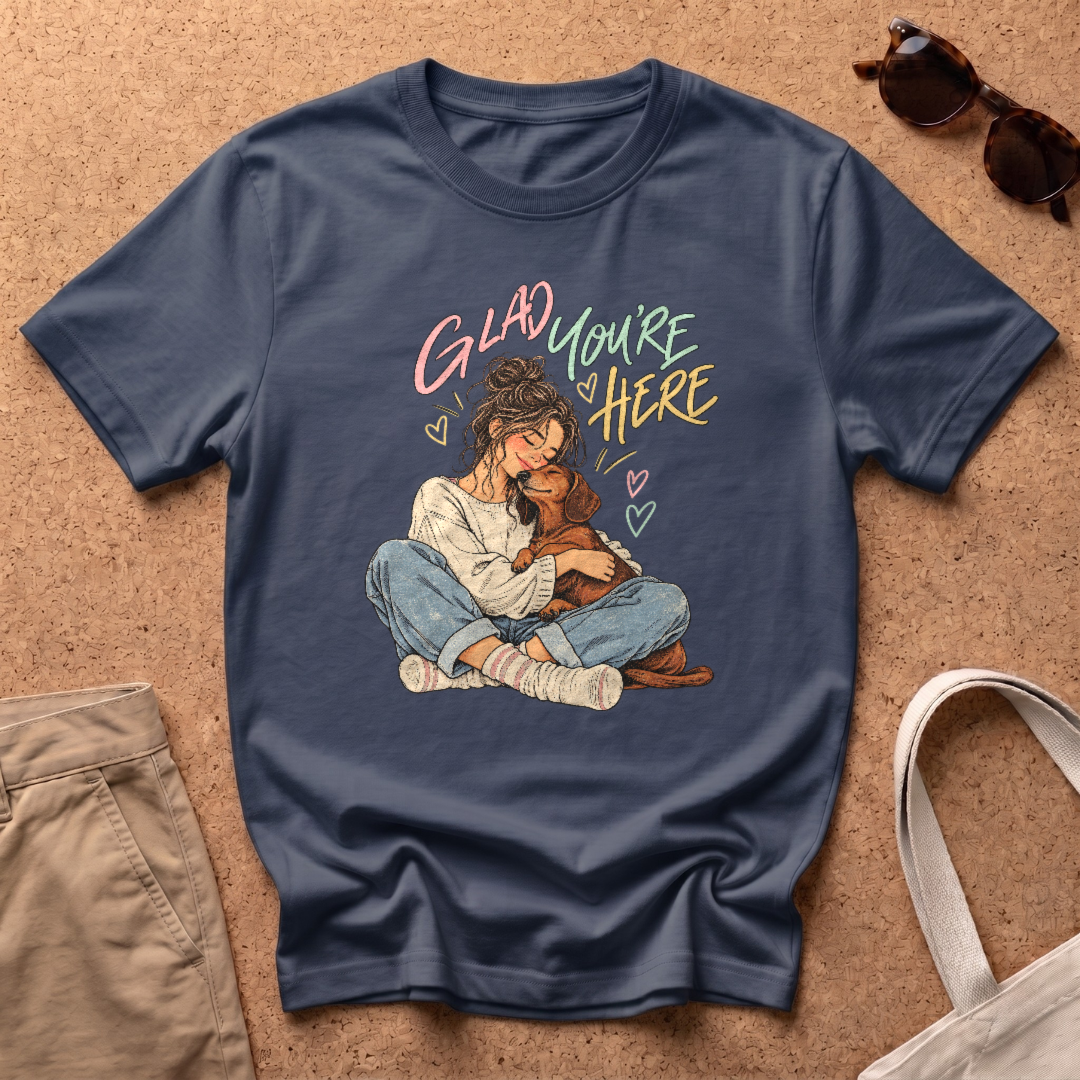 Glad You're Here T-Shirt - Navy