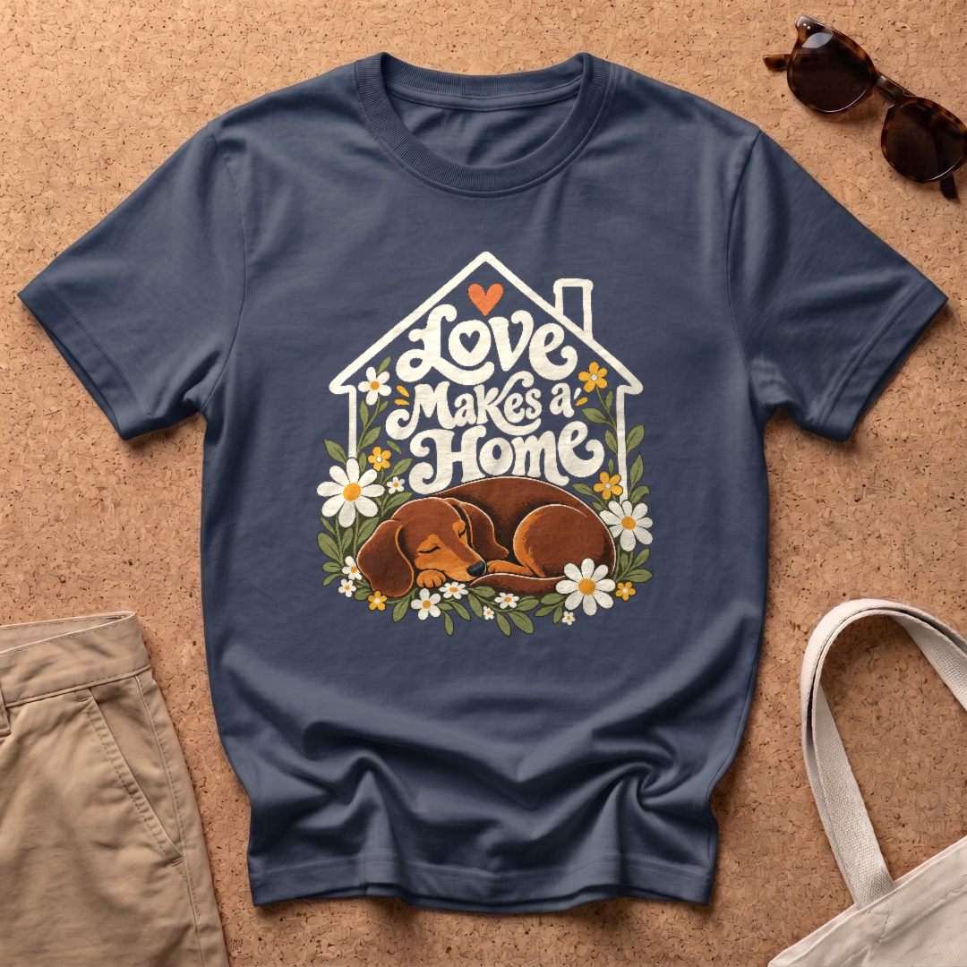 Love Makes Home T-Shirt - Navy