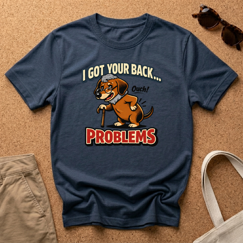 Grandpa Dachshund Back Problems T-Shirt