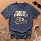 Sorry I’m Stubborn T-Shirt - Navy