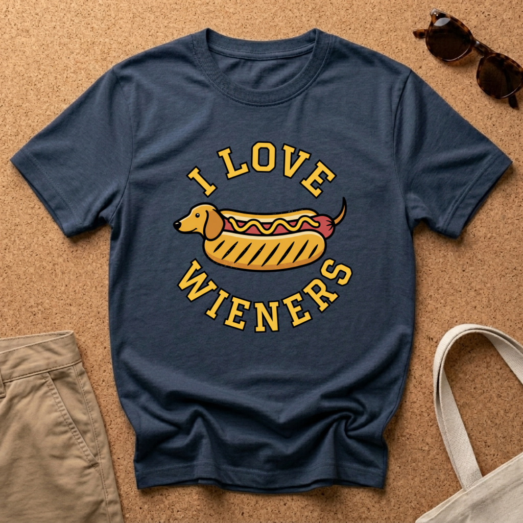 Love Wieners Hotdog T-Shirt