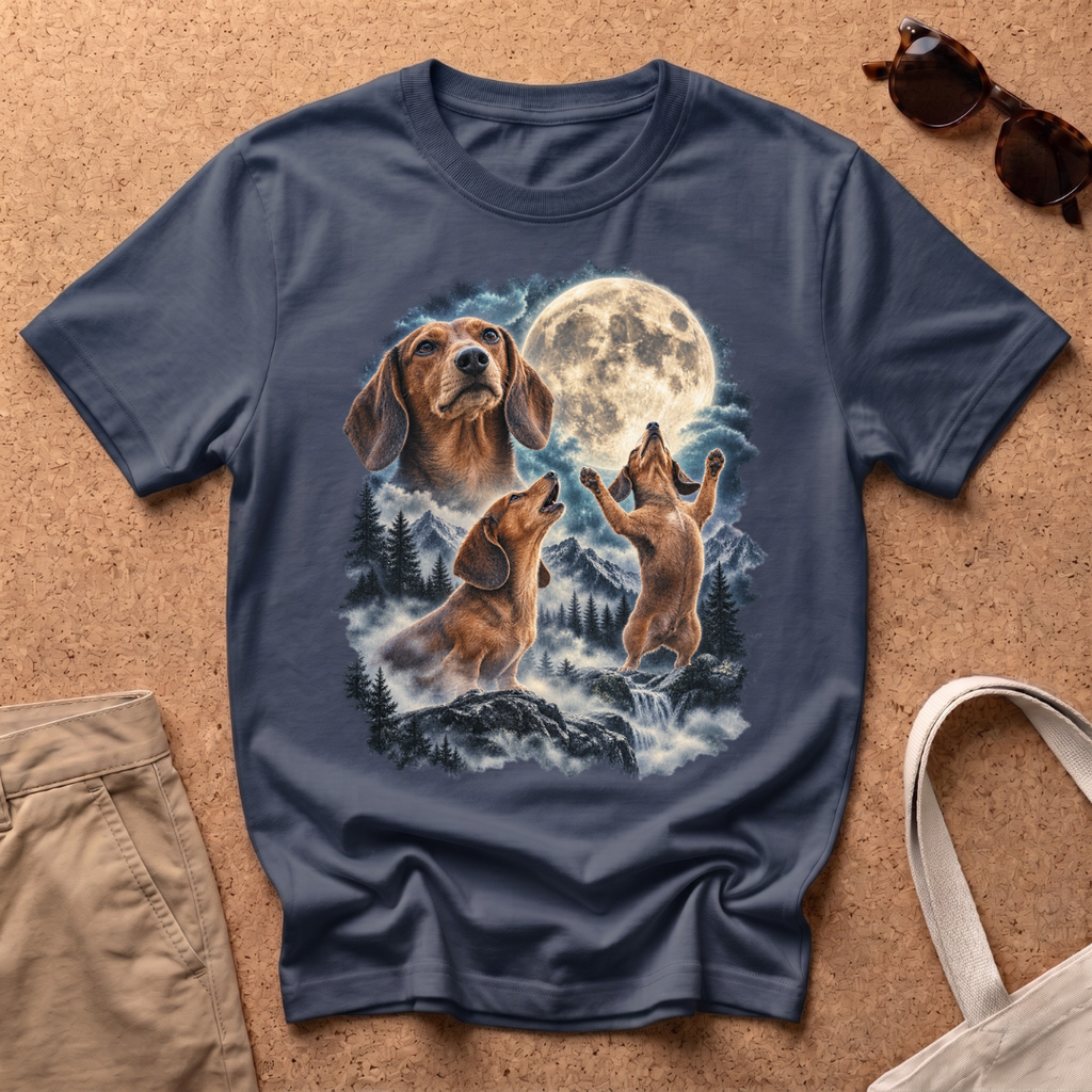 Moon Dachshund T-Shirt