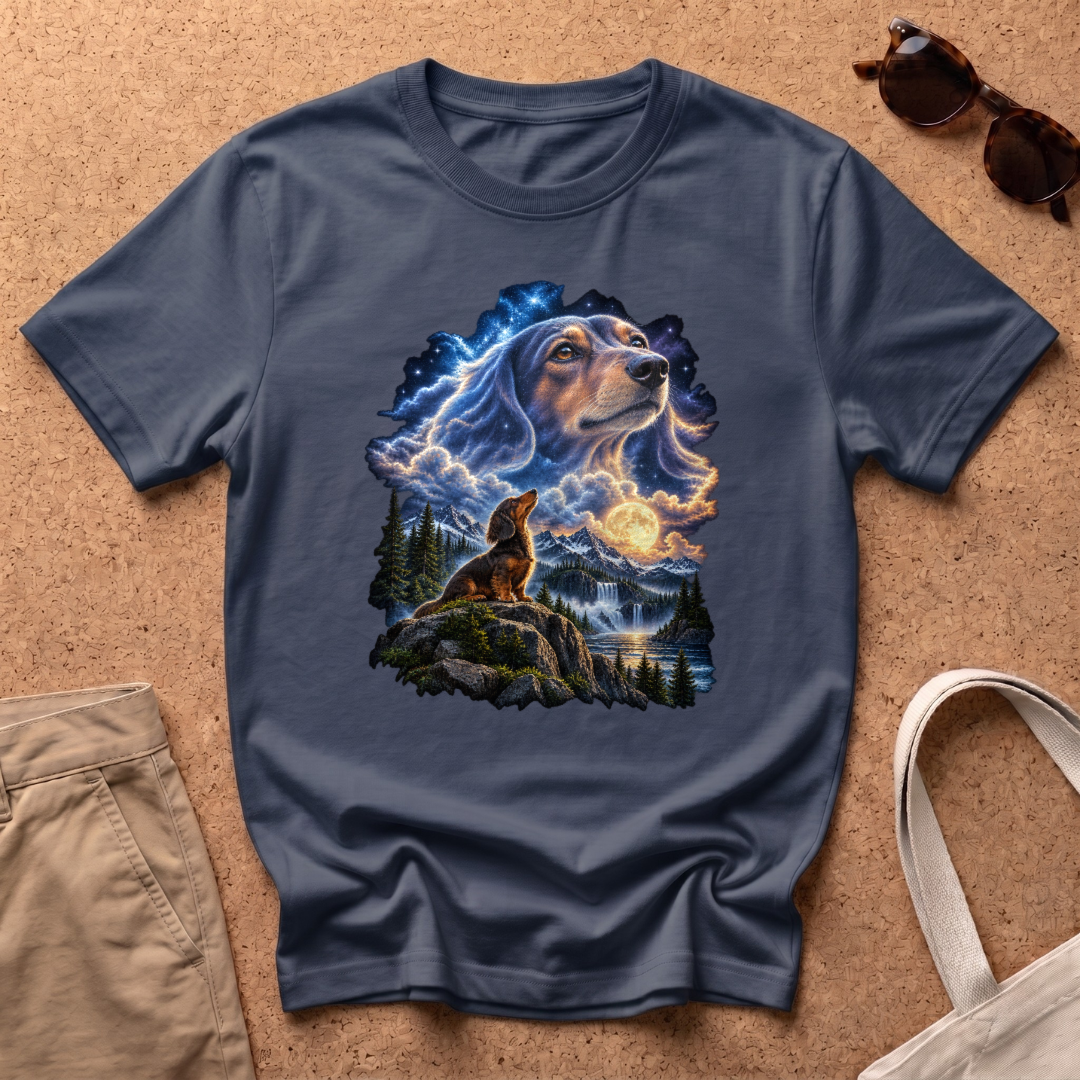Dachshund Guardian T-Shirt - Navy