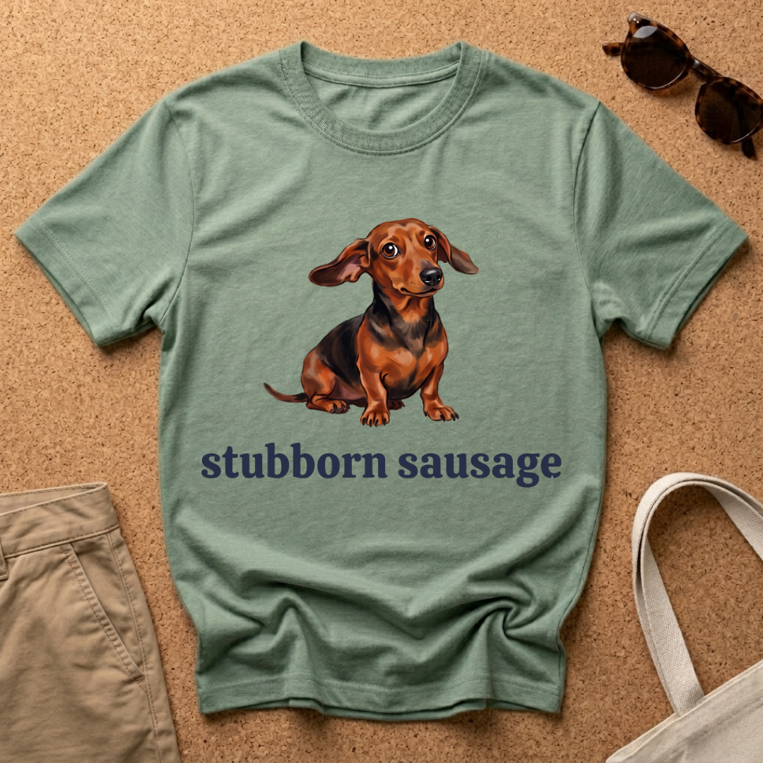 Stubborn Sausage Cute T-Shirt