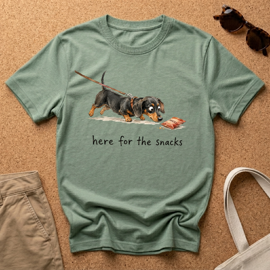 Here for the Snacks T-Shirt