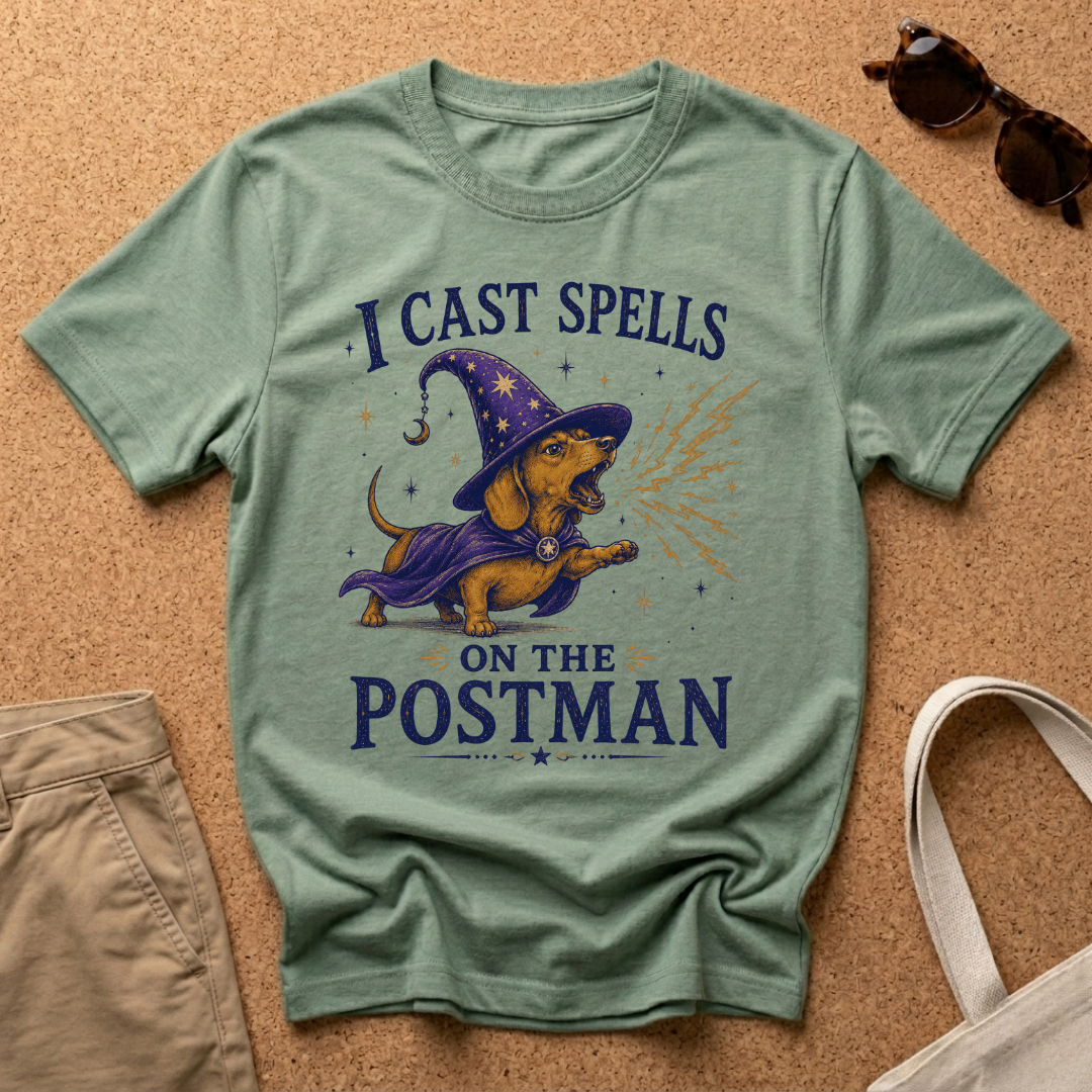 I Cast Spells on the Postman T-Shirt