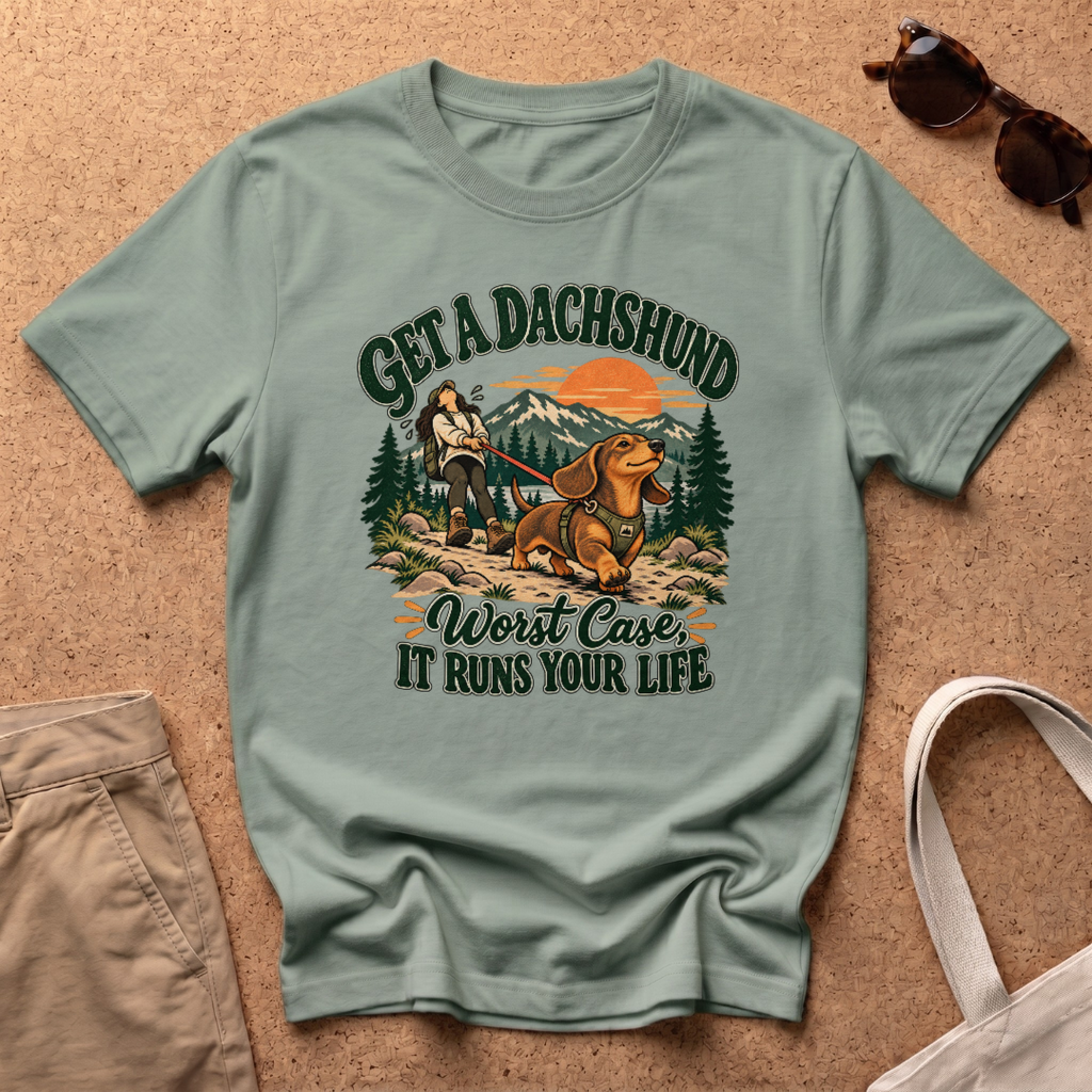Get Dachshund T-Shirt - Sage