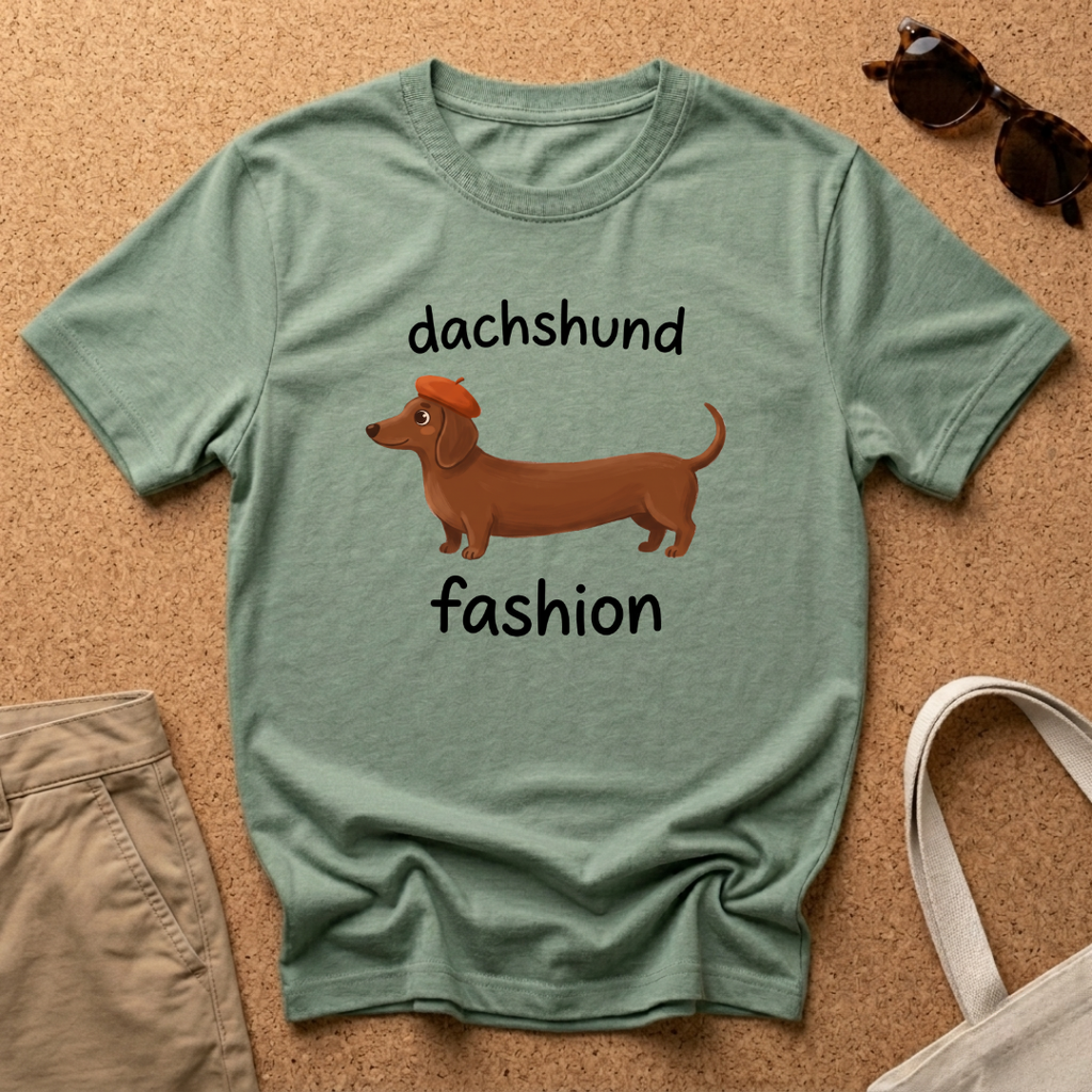 Dachshund Fashion Hat T-Shirt