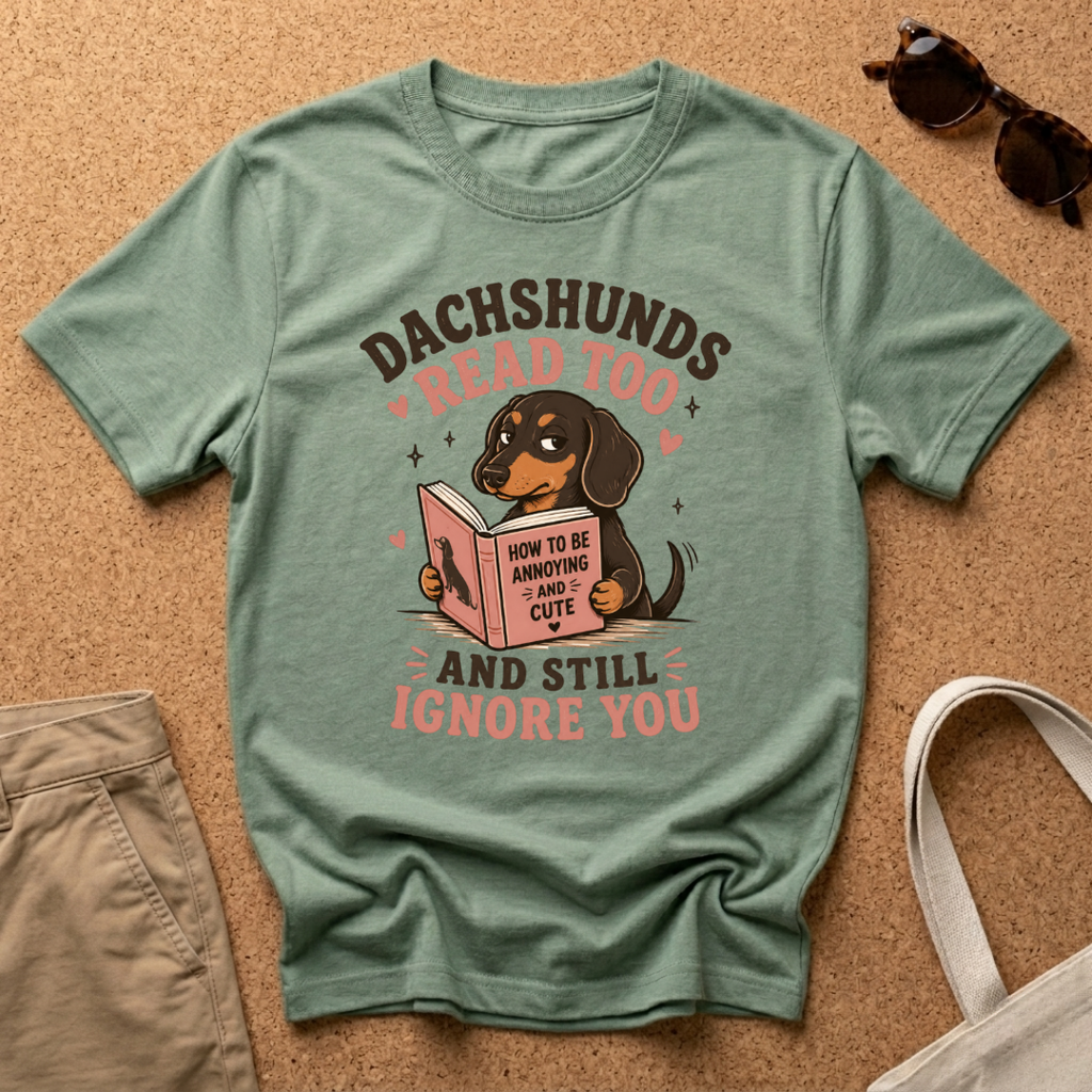 Dachshunds Read Too T-Shirt