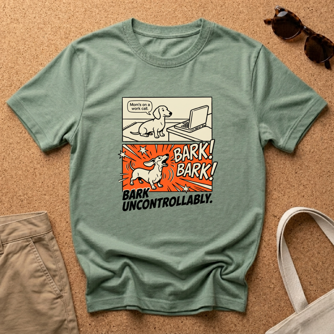 Comic Bark Uncontrollably T-Shirt