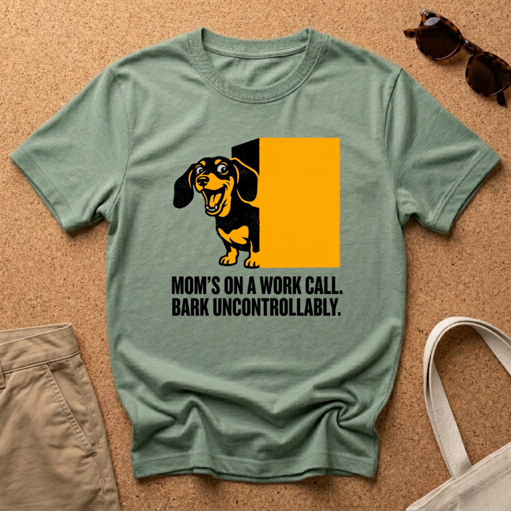 Orange Block Bark T-Shirt