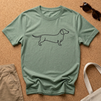 Dachshund Line Art T-Shirt