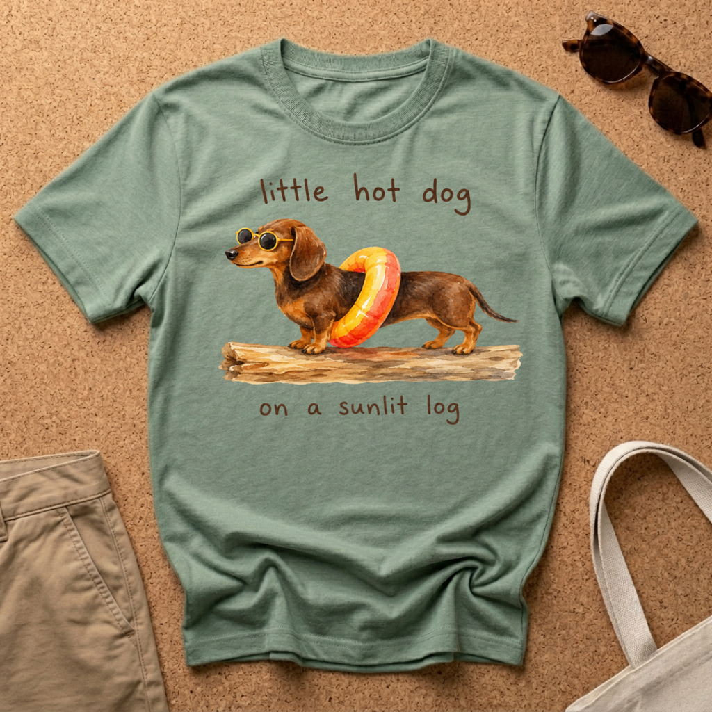 Little Dog on a Log T-Shirt
