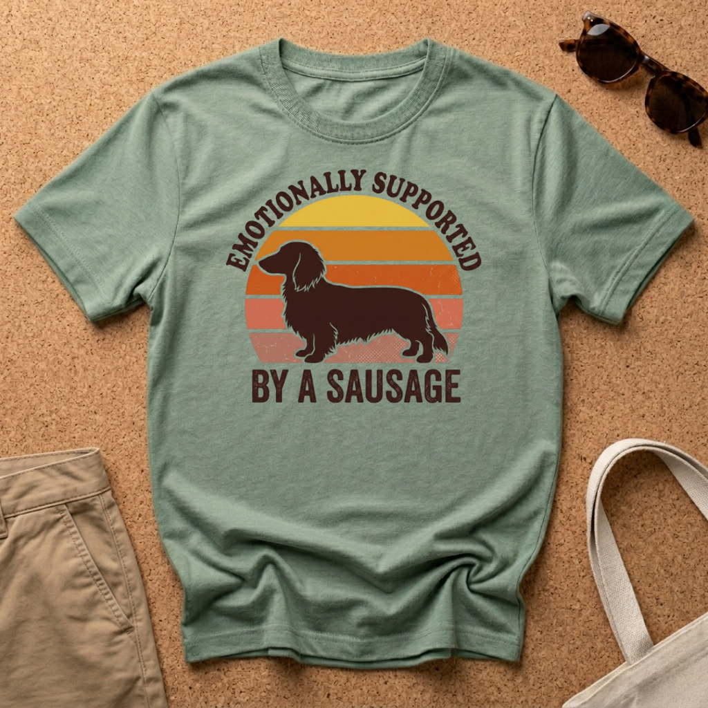 Emotionally Supported Retro T-Shirt