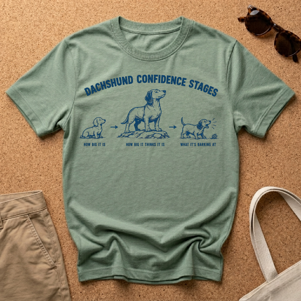 Dachshund Confidence Stages T-Shirt