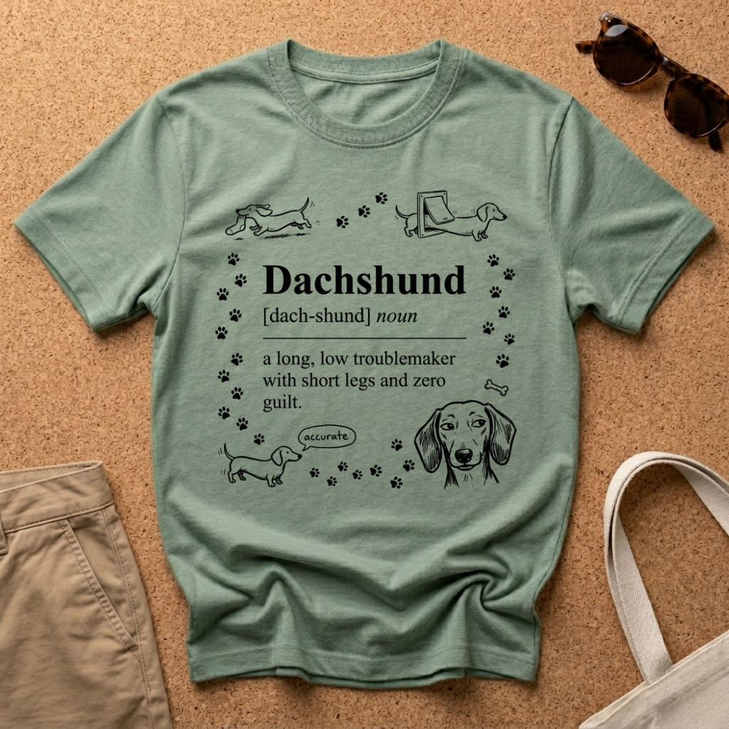 Dachshund Troublemaker Cute T-Shirt