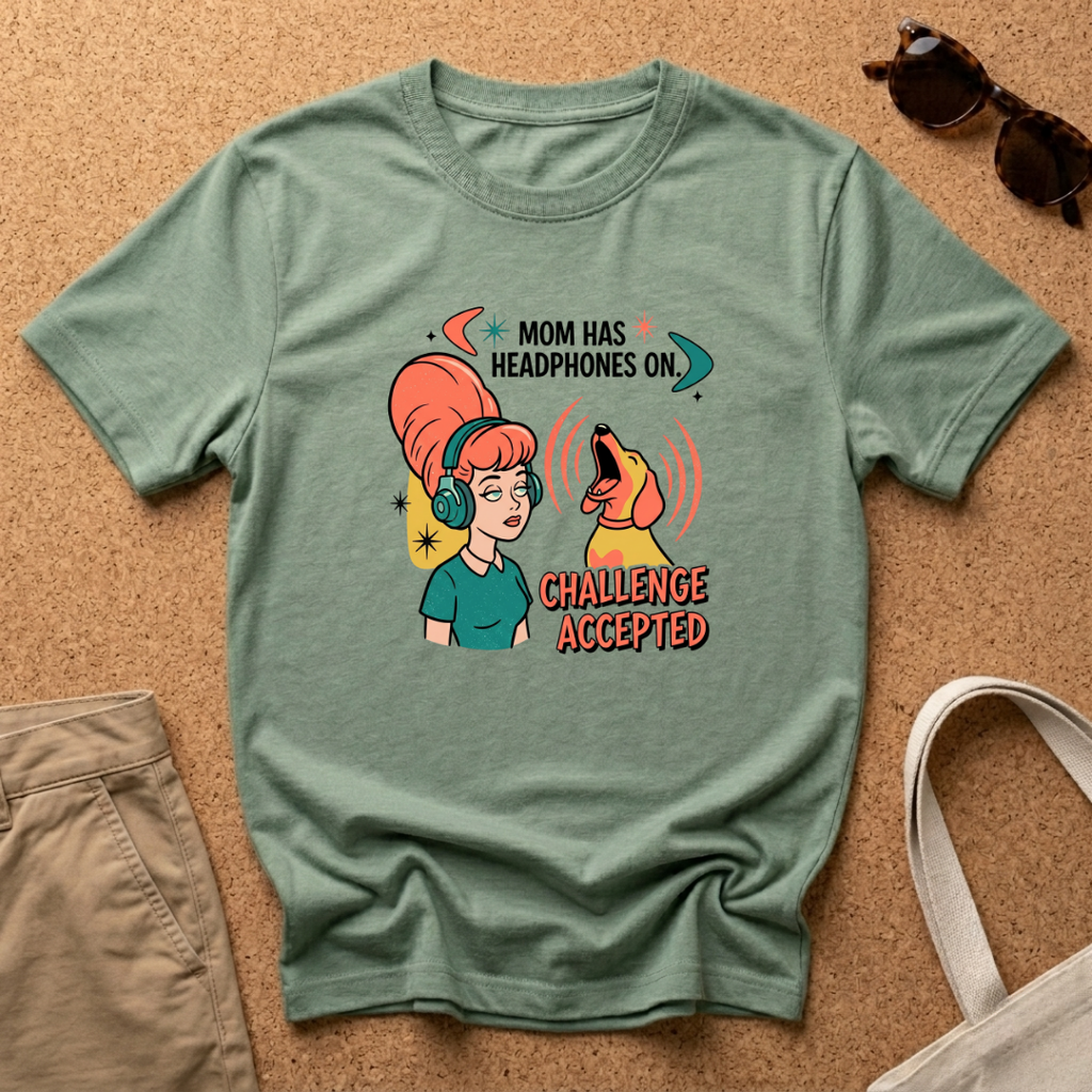 Retro Cartoon Challenge Accepted T-Shirt
