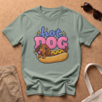Hot Dog Cute T-Shirt - Sage
