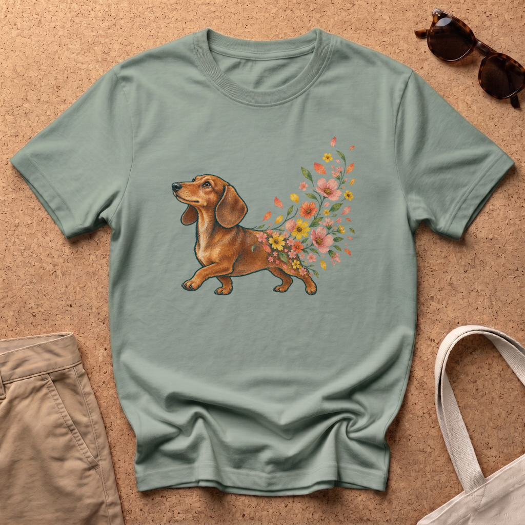 Floral Bloom T-Shirt - Sage