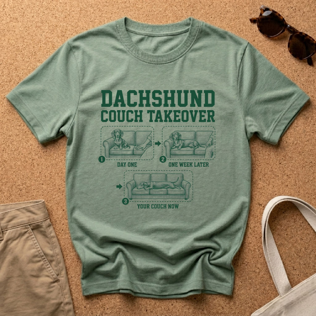 Dachshund Couch Takeover T-Shirt