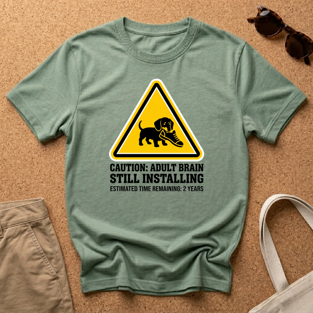 Caution Still Installing T-Shirt