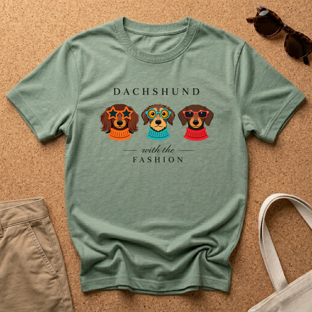 Dachshund with the Fashion T-Shirt