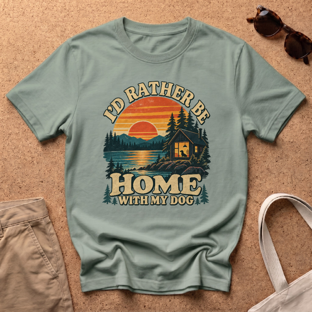 Rather Be Home T-Shirt - Sage