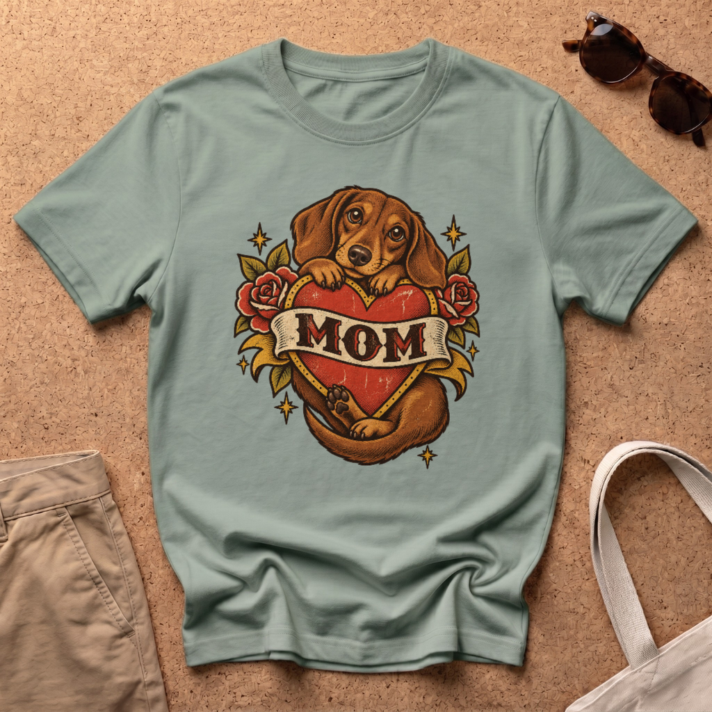 Mom Tattoo T-Shirt - Sage