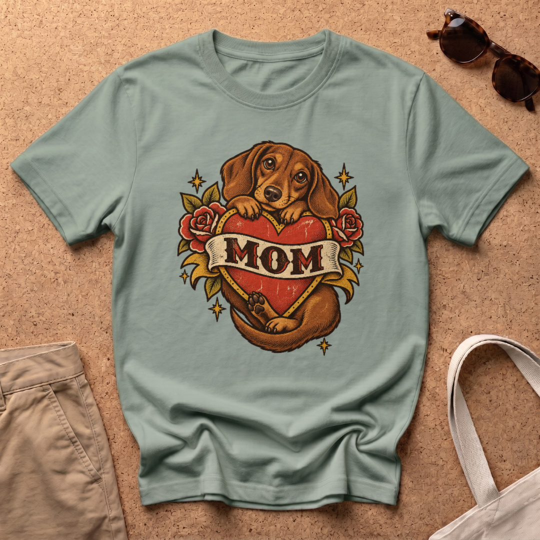 Mom Tattoo T-Shirt - Sage