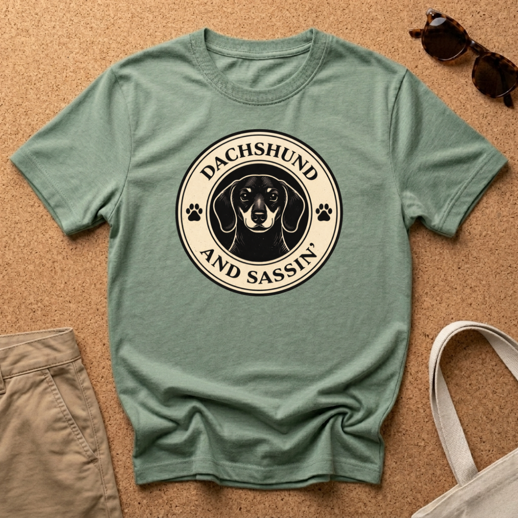 Dachshund and Sassin' T-Shirt