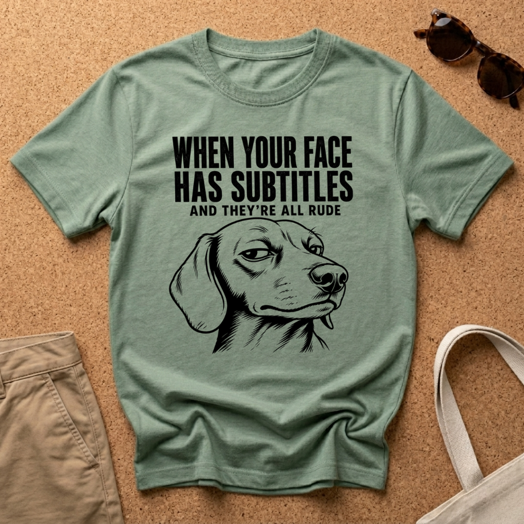 Subtitles Face T-Shirt