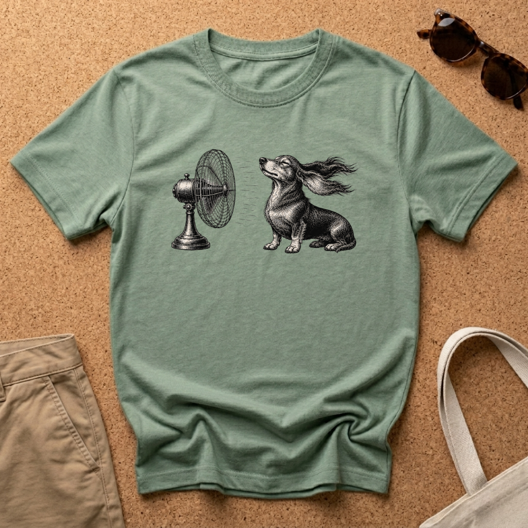 Windblown Dachshund T-Shirt