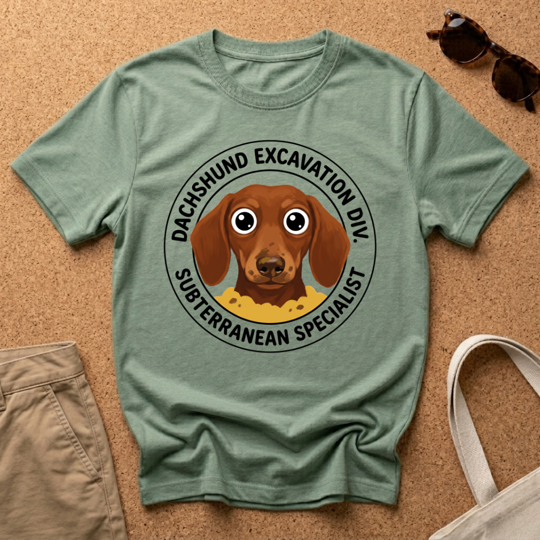 Dachshund Excavation T-Shirt