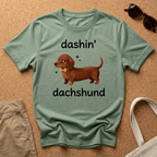 Dashin Dachshund Windy T-Shirt