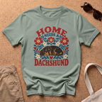 Home Dachshund T-Shirt - Sage