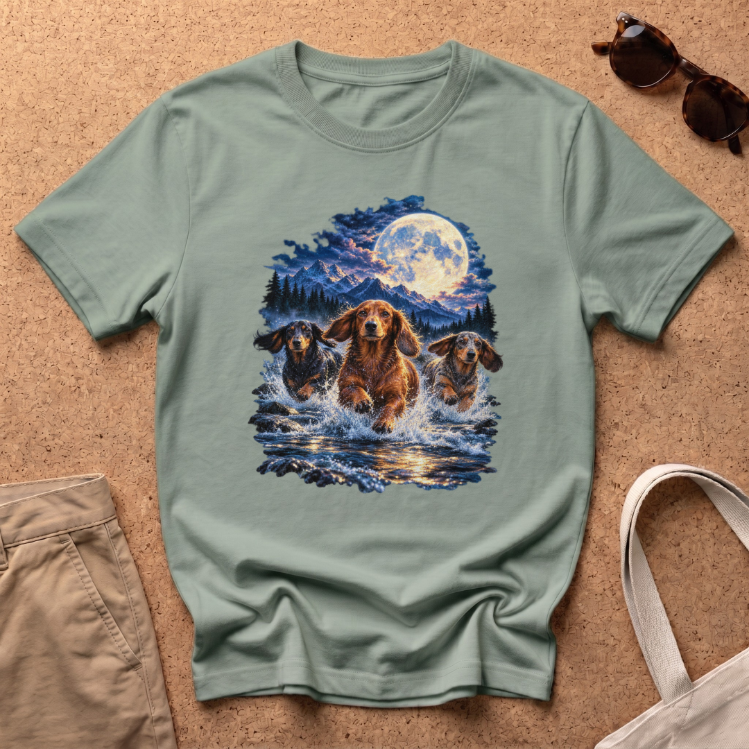 Moonlit River T-Shirt - Sage