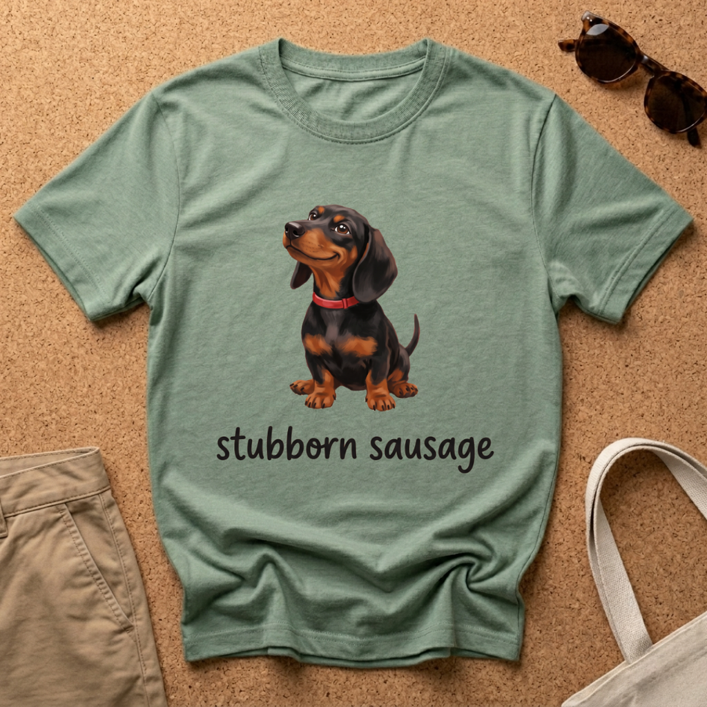 Stubborn Sausage Smirk T-Shirt