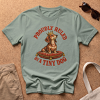 Ruled Tiny Dog T-Shirt - Sage