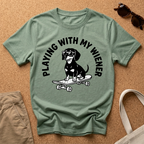 Playing With My Wiener Skater T-Shirt