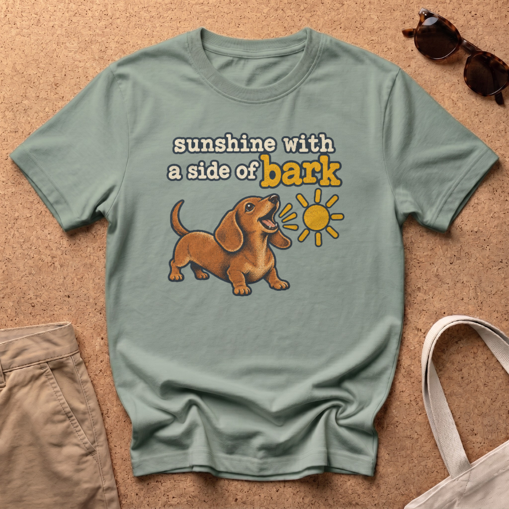 Sunshine Side Bark T-Shirt - Sage
