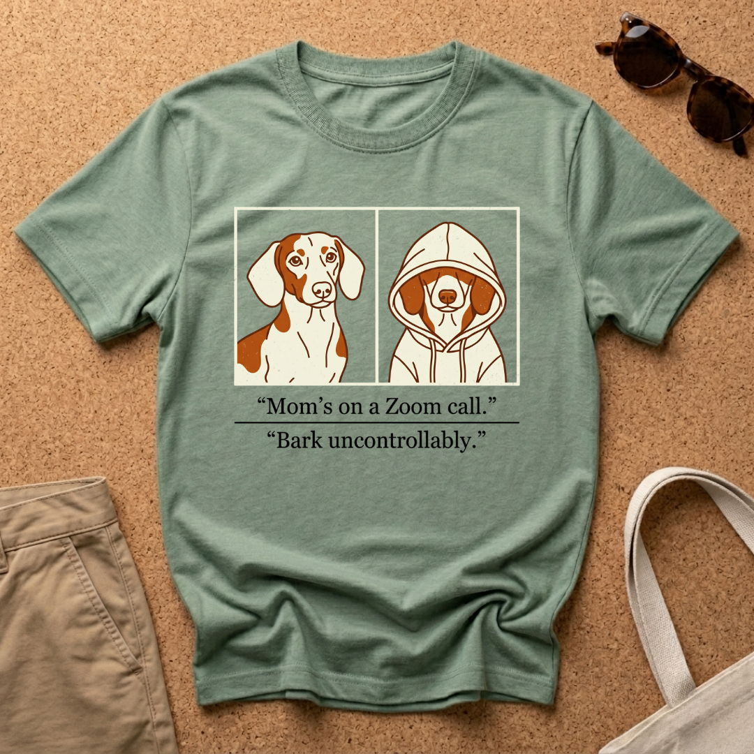 Zoom Call Then Bark T-Shirt