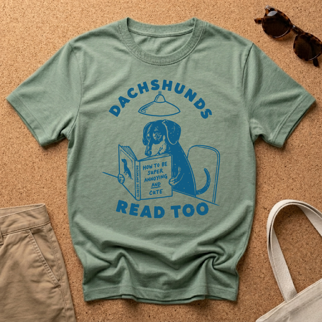 Dachshunds Read Too T-Shirt