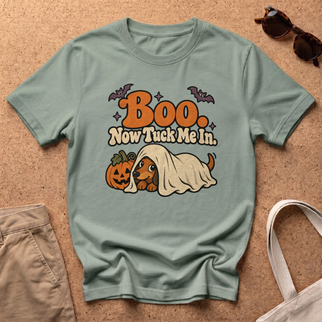 Boo Tuck Me T-Shirt - Sage