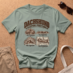 Dachshunds Sleeping T-Shirt - Sage