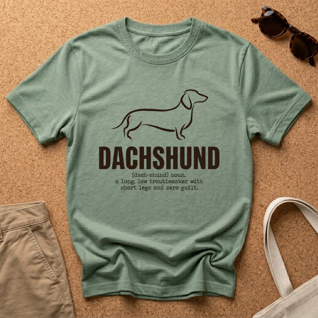 Dachshund Paint Brush T-Shirt
