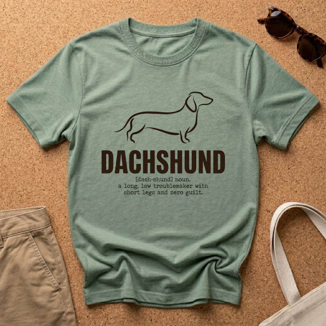 Dachshund Paint Brush T-Shirt