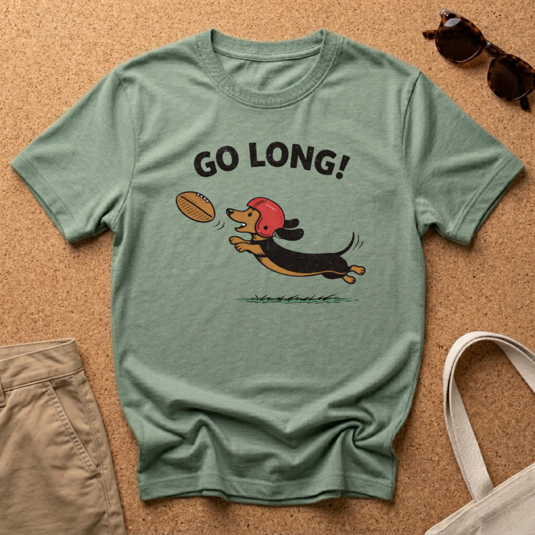 Go Long! Cartoon T-Shirt