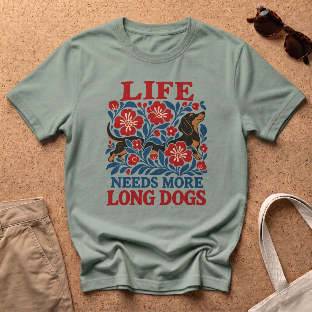 Life Long Dogs T-Shirt - Sage