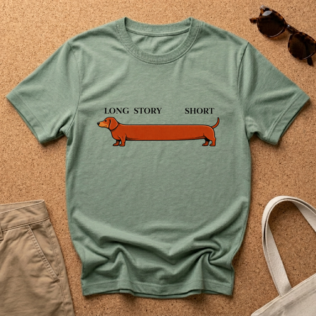 Long Story Short Long Dog T-Shirt
